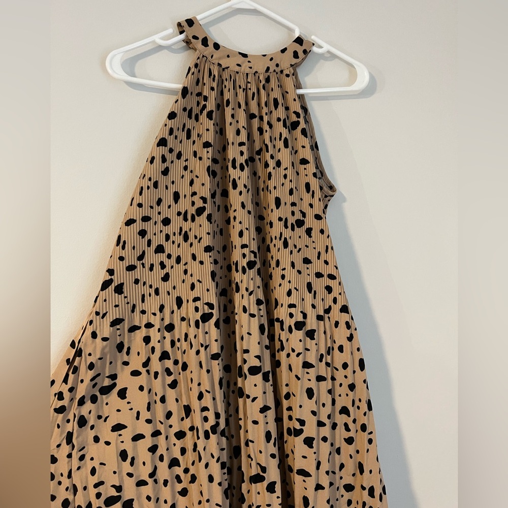 Animal print maxi dress